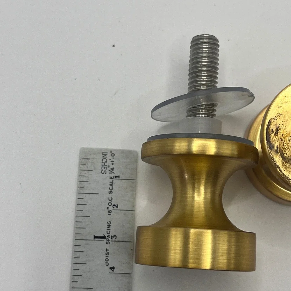 Modern Brass Drawer Pull Cabinet Handle Door Knob Glass Shower Door Hardware